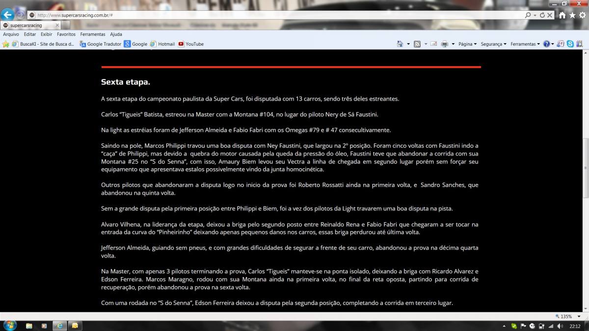 6ª Etapa Força Livre e Super Cars - 2013